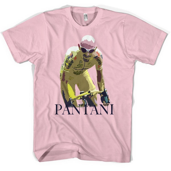 T Shirt Marco Pantani Retro Cycling Unisexe Cotton T Shirt Toutes tailles et couleurs