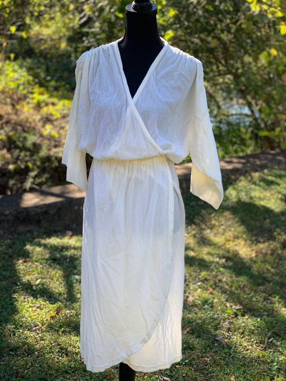 Sheer Terry Cloth Dress