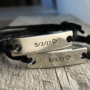 Custom anniversary bracelets, Relationship bracelets, Couples bracelets, matching couples bracelets, personalized bracelet, anniversary gift