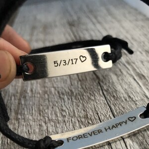 Custom Bracelets, Relationship bracelets, matching couples, personalized bracelets, matching relationship bracelets, anniversary bracelets