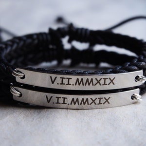 Custom anniversary bracelets, Relationship bracelets, Couples bracelets, matching couples bracelets, personalized bracelet, Partner Bracelet