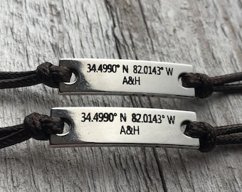 Matching Bracelet, matching relationship bracelet, long distance relastionship, inside message bracelet, Couples bracelet, Custom bracelets