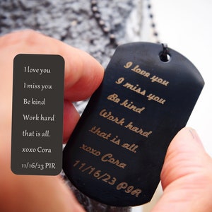 Joyería personalizada para hombre, pulsera de escritura personalizada, pulsera de escritura para hombre, hombres, papá, marido, abuelo, negro, acero inoxidable, regalo