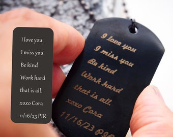 Personalized mens jewelry, custom handwriting bracelet, mens handwriting bracelet, men, dad, husband, grandpa, black, Stainless Steel, Gift