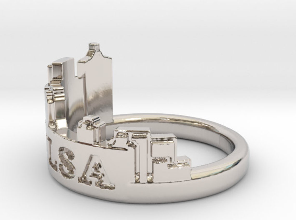 Tulsa Skyline Ring Tulsa Ring Oklahoma Ring Tulsa Jewelry Etsy UK