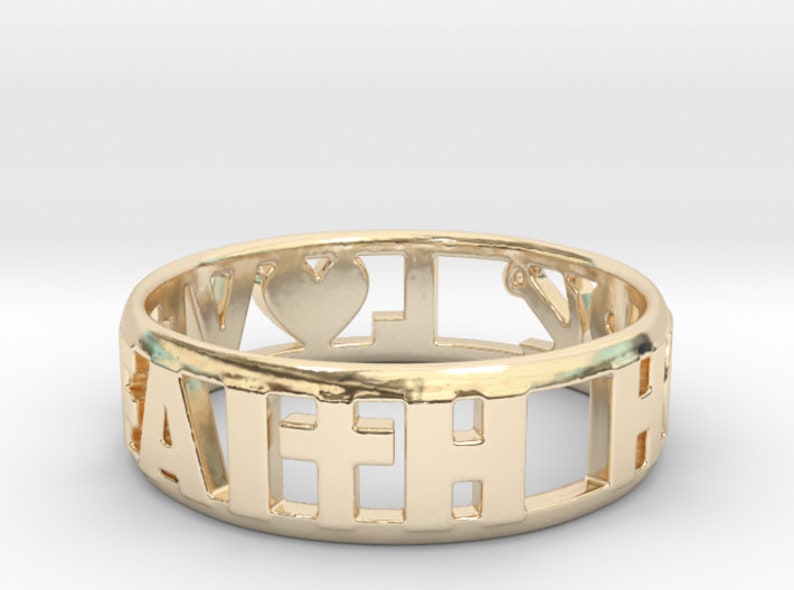 Faith Hope Love Ring Christian Ring Faith Rings Hope Rings Etsy