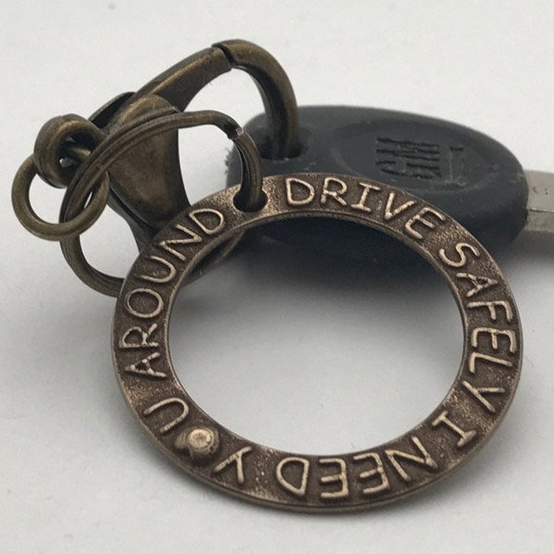 Drive Safe Keychain Cool Keychains for Men Keyring for Boys Etsy