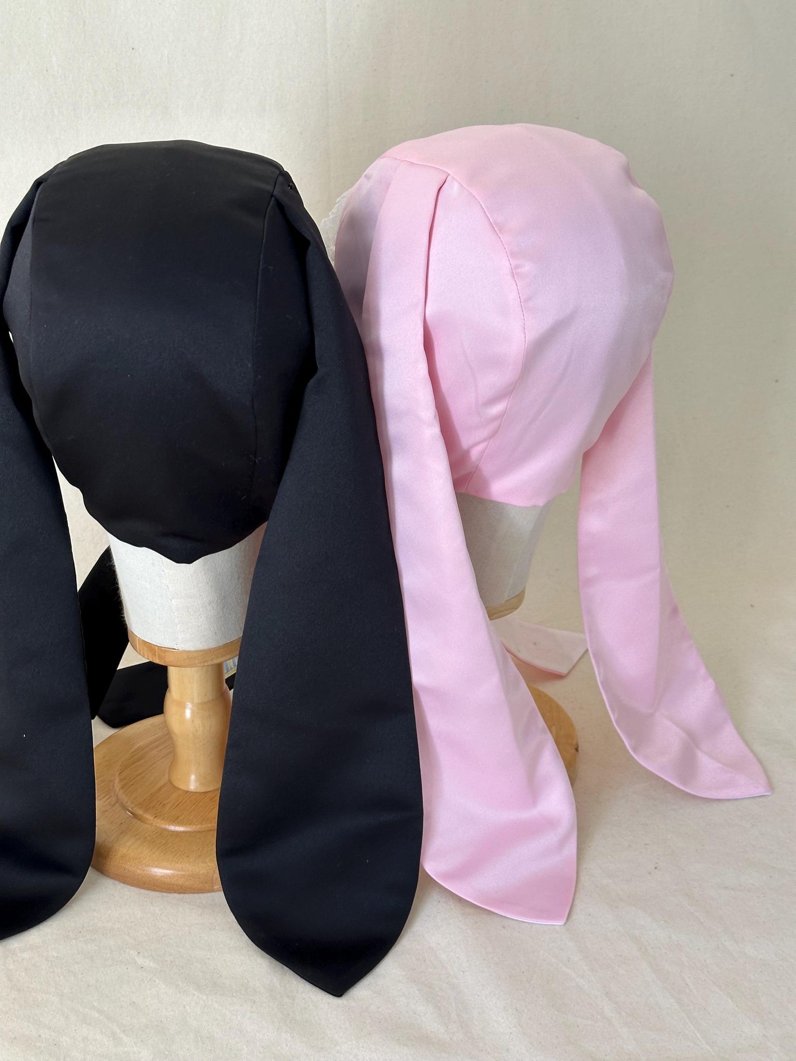 Bunny Bonnet (pink Satin) - Etsy