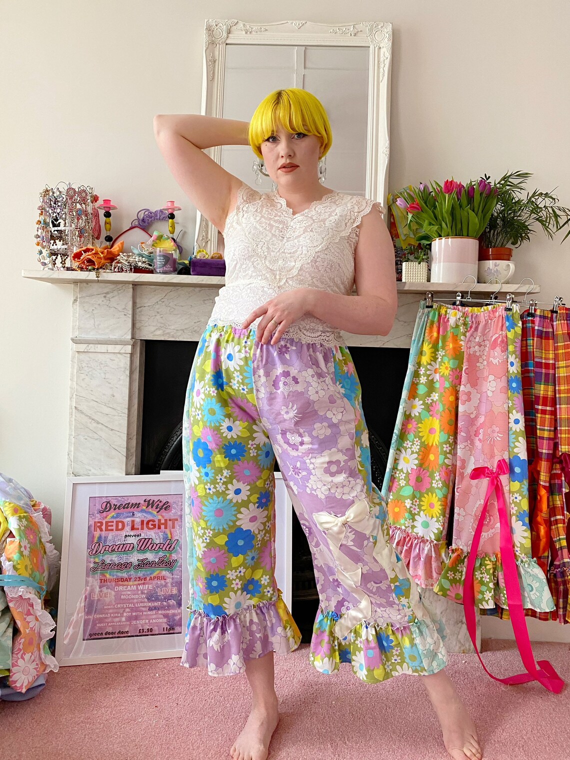 Picnic Pants floral Etsy