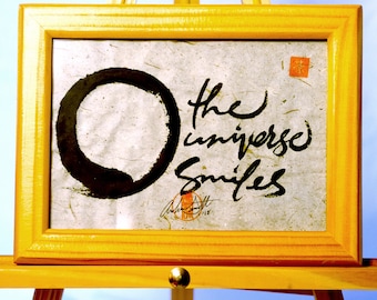 Enso The universe smiles Zen Calligraphy Mindfulness