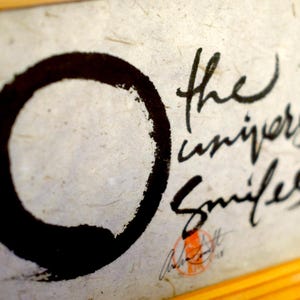 Enso L'univers sourit Zen Calligraphie Mindfulness image 3