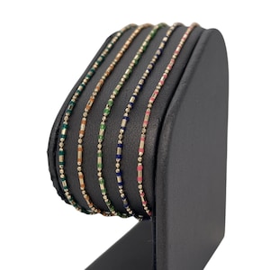14K Yellow Gold Enamel Bracelet, Dainty Gold Bracelet, Enamel Bracelet, Adjustable Gold Bracelet, Colorful Enamel Bracelet, Gold Bracelet