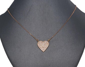 Cartier Pavé Diamond Heart Pendant Necklace At - Foto 4
