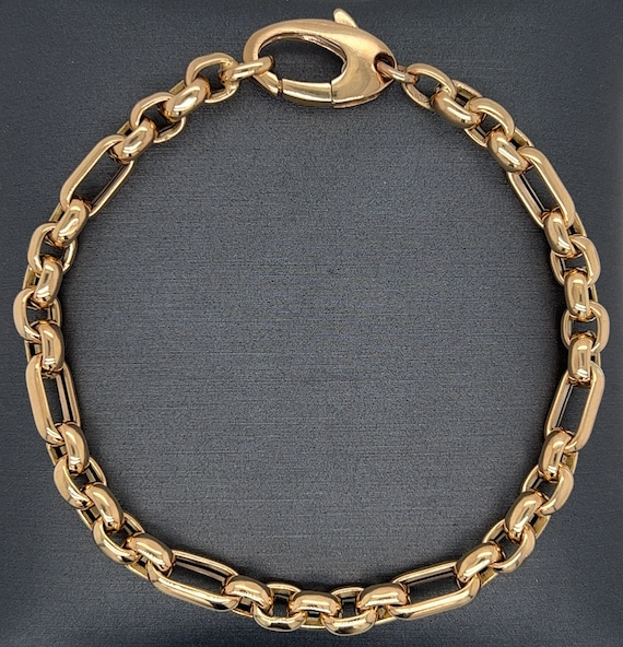 Herringbone Chain Bracelet Gold Vermeil - Cleo Chain | Nejim