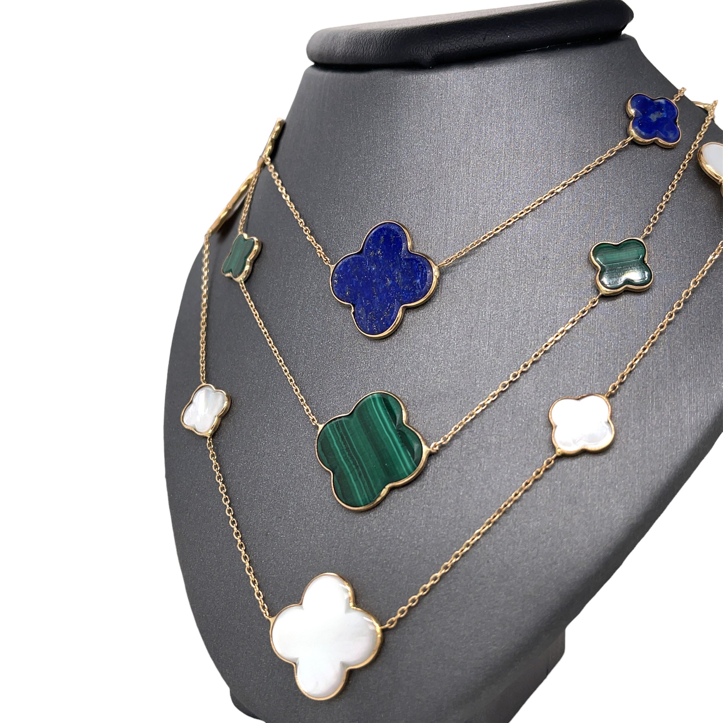 14K Vintage Alhambra Clover Leaf Necklace - Silver Spring Jewelers