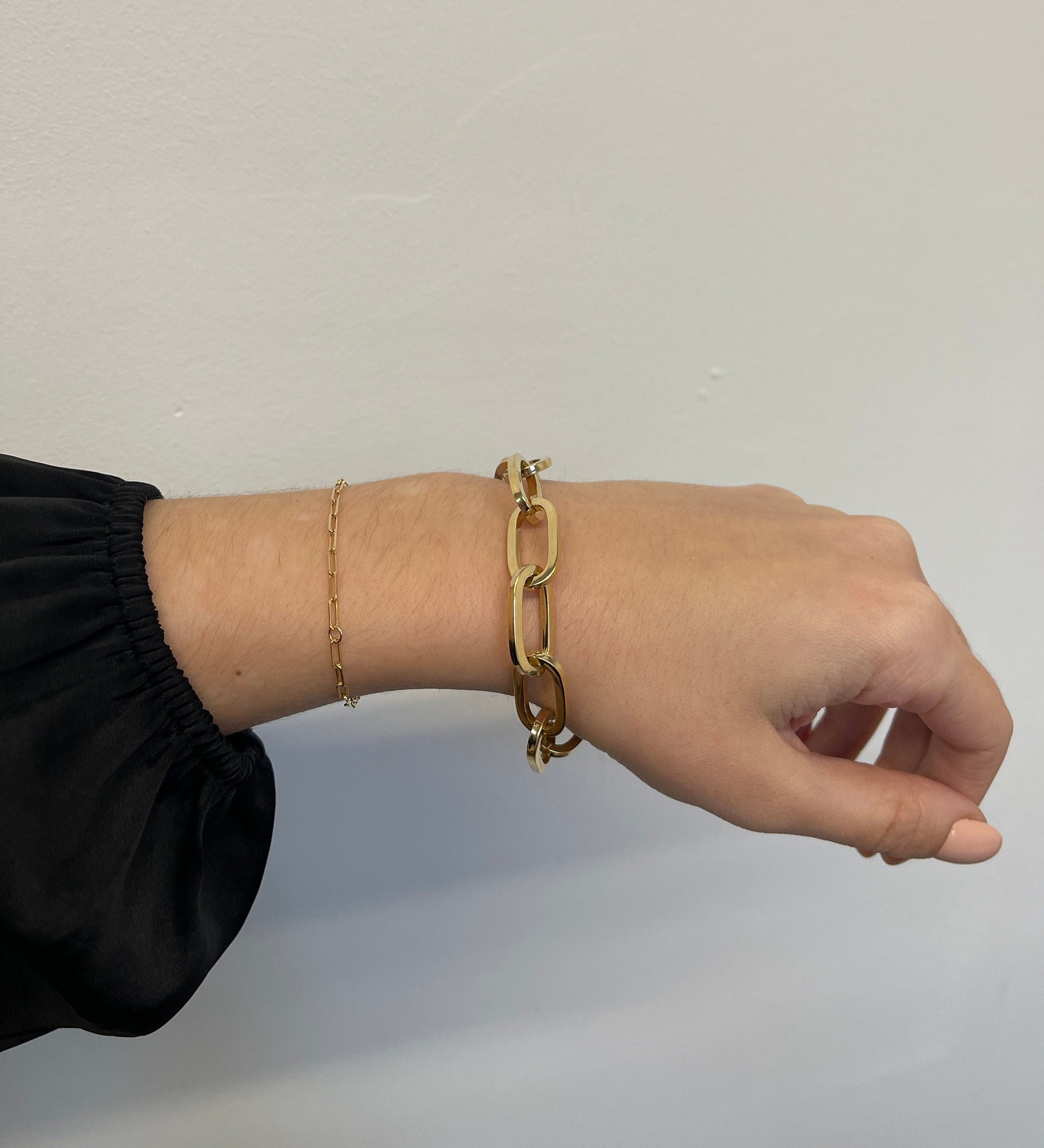 14K Italian Gold, Yellow Gold, Rose Gold, Jumbo Link, Jumbo