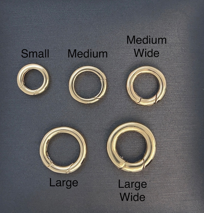 14K or 18K Solid Gold Push in Enhancer Charm Connector - Etsy