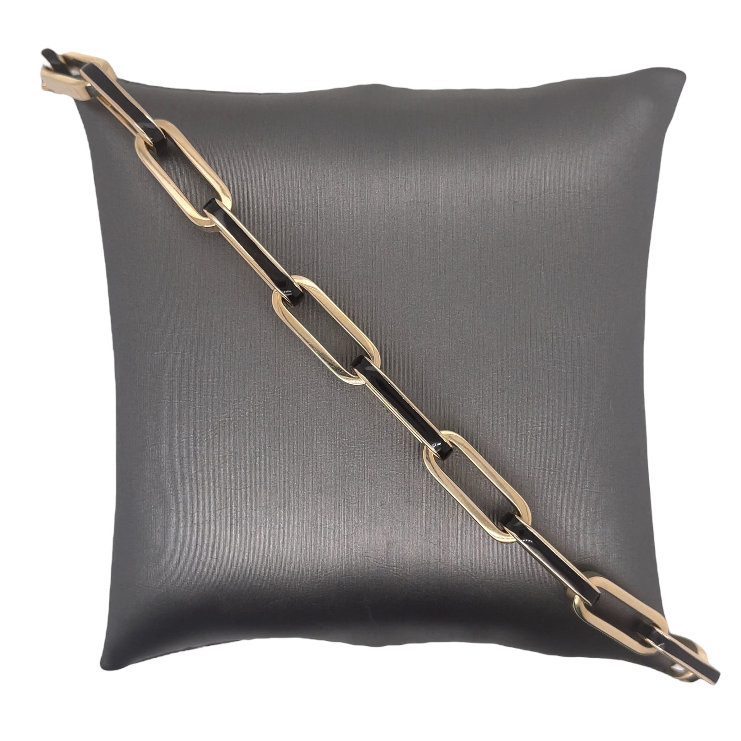 14K イタリアンイエローゴールド ブラックエナメル ペーパークリップ