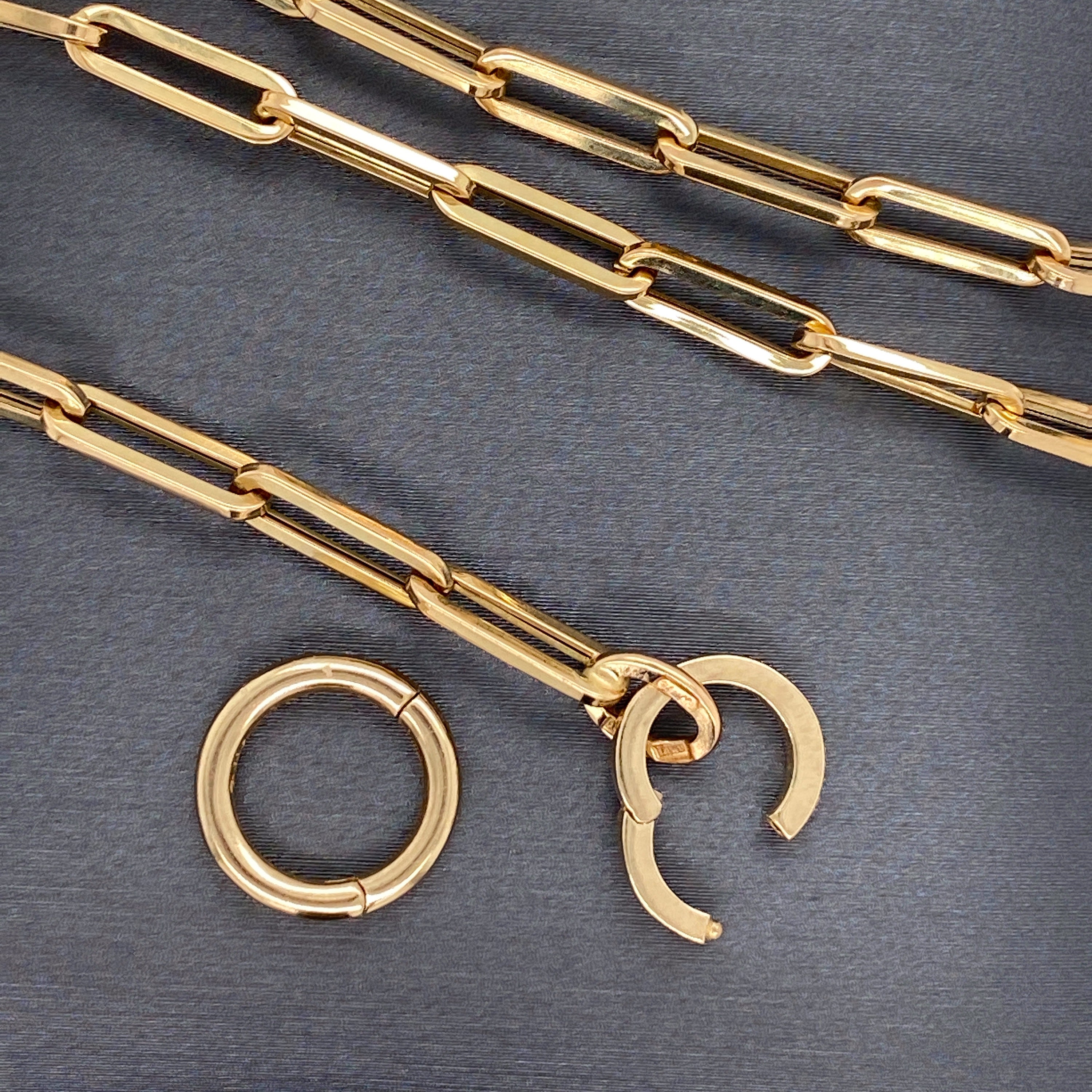 14 K Yellow Gold Connector For Chains 14 K Gold Connector Etsy
