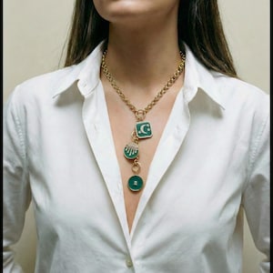 14K Italian Gold Belcher Rolo Link Chain image 12