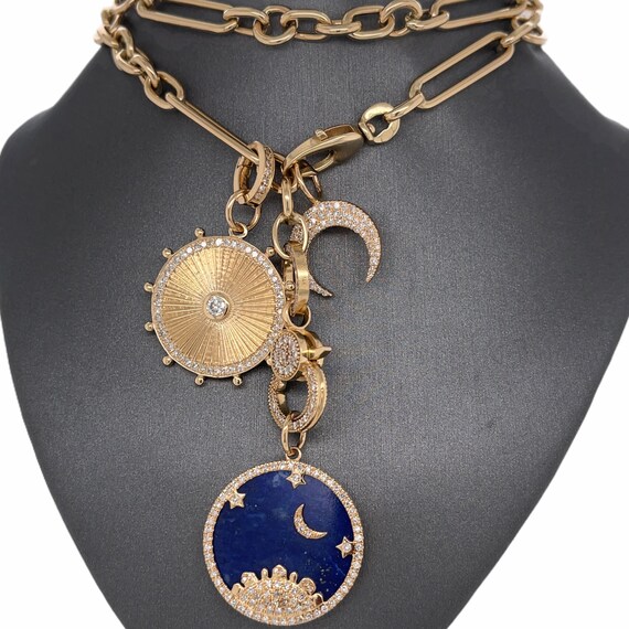 14K Gold Lionheart Signature Lapis 