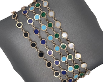 BRACCIALE UOMO CATENA A PIASTRE IN ORO GIALLO 18 KT