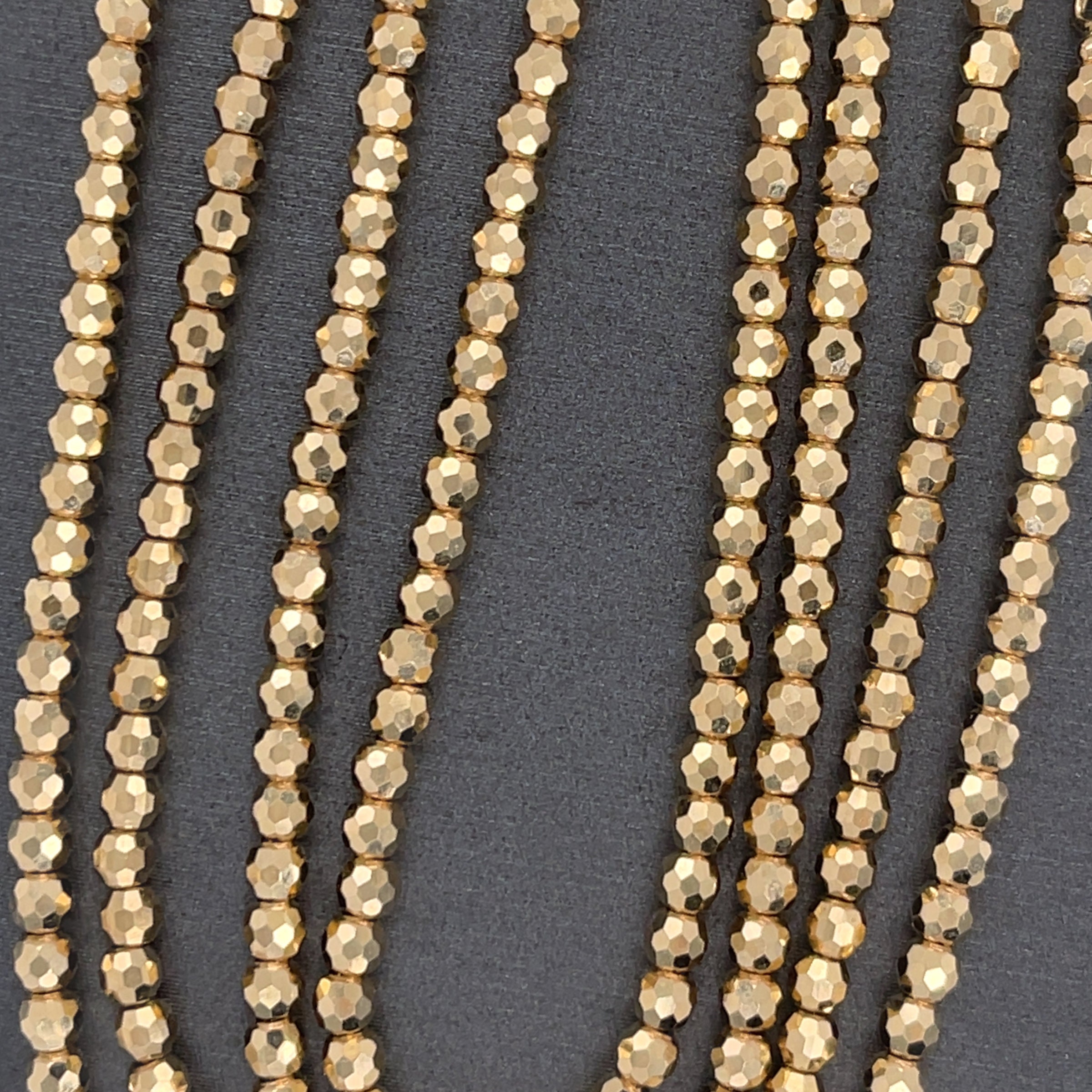 14K Solid Gold Disco Bead Diamondcut Beads Polished Beads Etsy