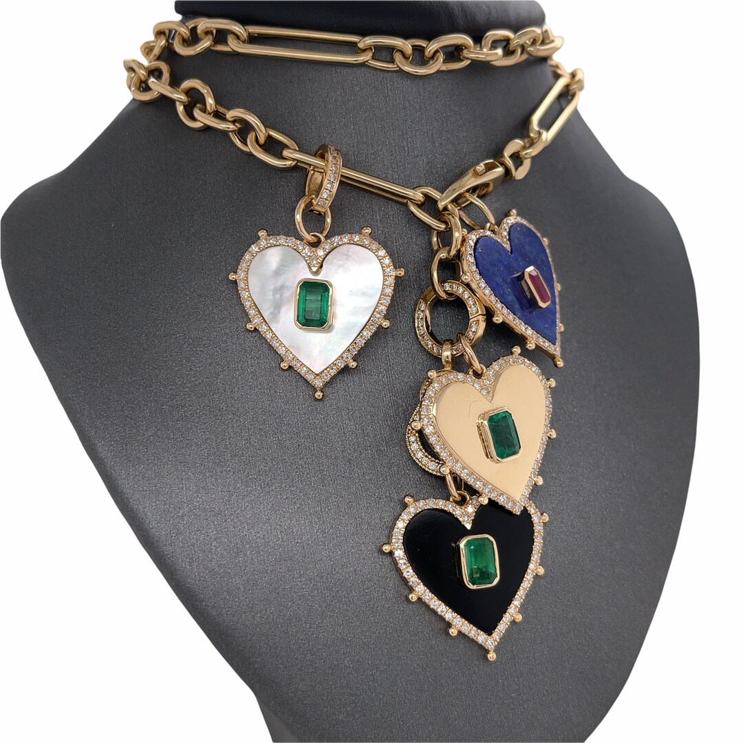 14K Solid Gold Lionheart Signature Heart Lionheart Original Etsy