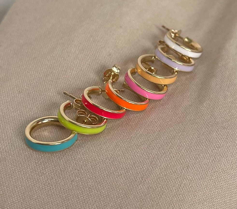 Barocco Statement Dichiarazione Orecchini Colorati Resina Colore Oro Pendenti Orecchini