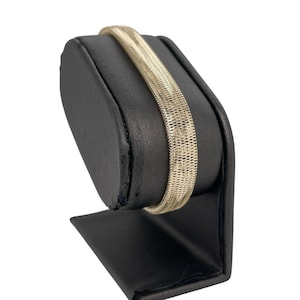 14K Italian Yellow Gold Flexible Bangle Bracelet