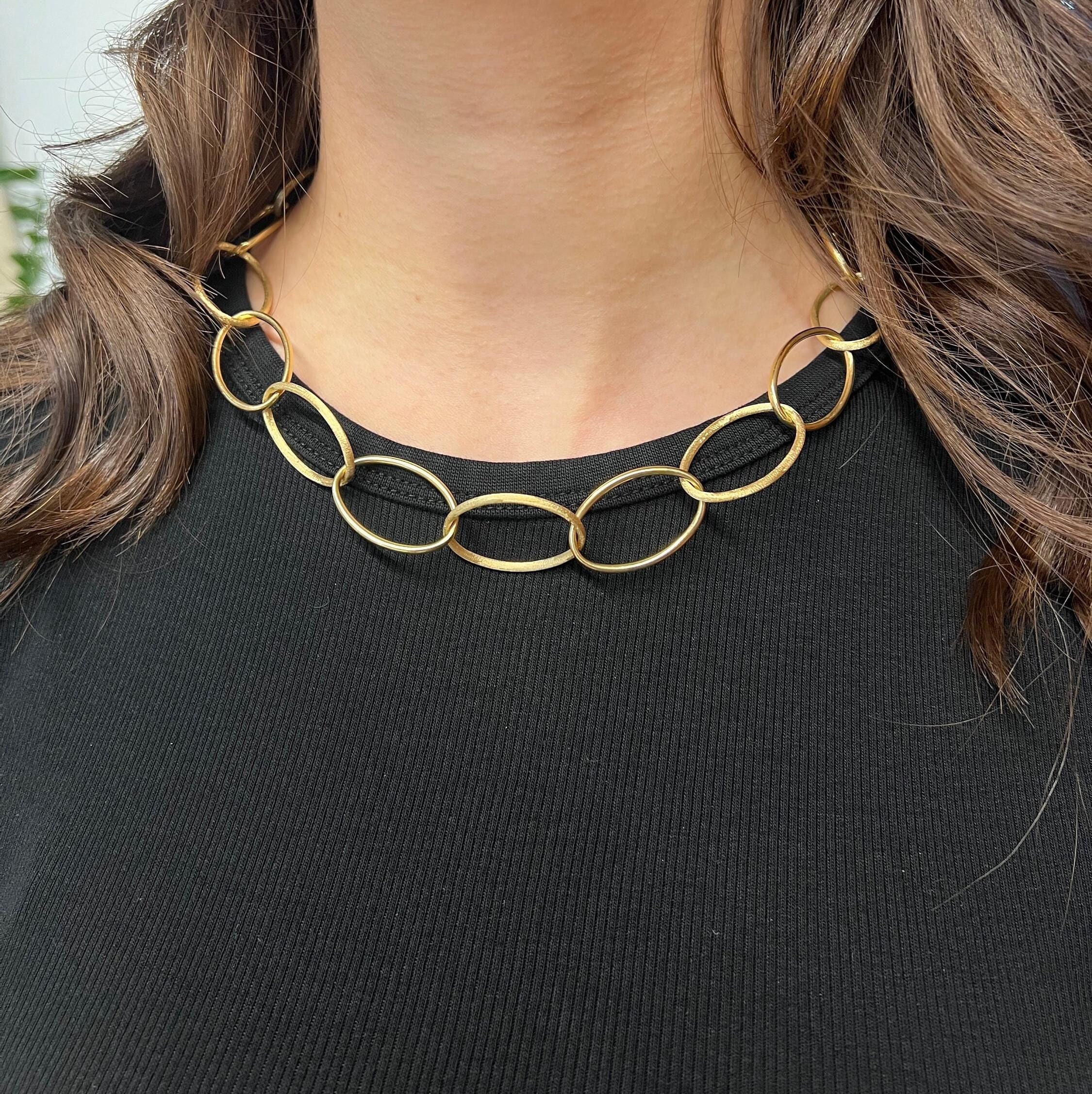 Y*s様 MEXICAN JEWELRY オーバルリンクネックレス ゴールドコイ Y*様