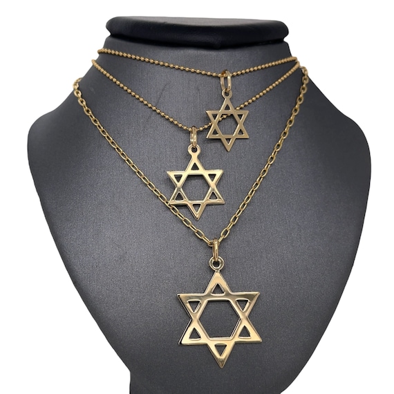 Quality Gold 14k Solid Polished Star Of David Charm C823 - Barnhardt Jewelers