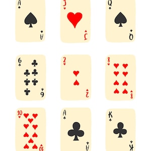 Design elegante delle carte da gioco