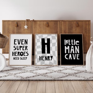 Superhero Prints, Superhero Posters, Superhero Custom Name, Boys Room Decor, Super Hero Nursery, Superhero Decor, Digital Download