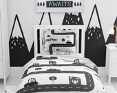 monochrome boys bedding
