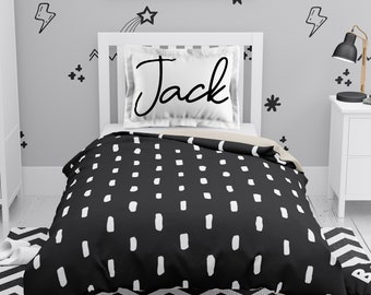 boys black bedding