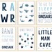 Set of 6 Dinosaur Nursery Prints Nursery Wall Art Dinosaur - Etsy