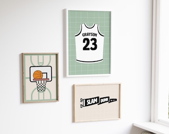 Impresiones de baloncesto, decoración de la guardería de baloncesto, arte de la guardería de baloncesto, decoración del dormitorio del niño pequeño, cartel de baloncesto, descarga digital