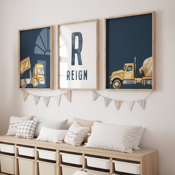 Toddler Boy Name Wall Art Etsy