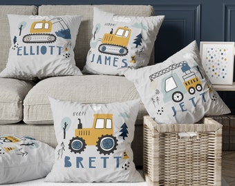 construction throw pillows