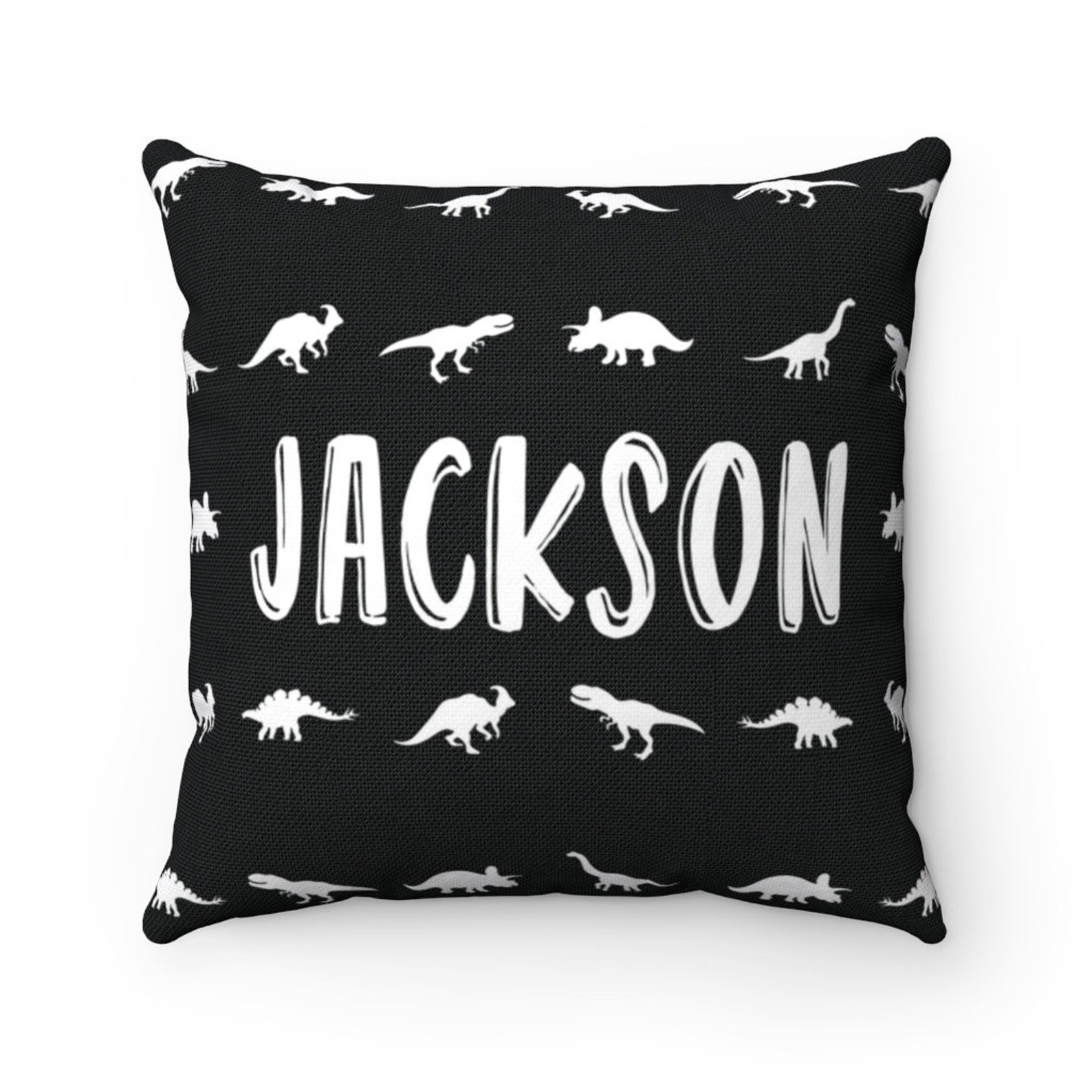 Dinosaur pillowcase Personalized pillow cover Dinosaur Etsy