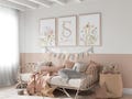 Personalized Wildflower Nursery Wall Art Set of 3 Prints