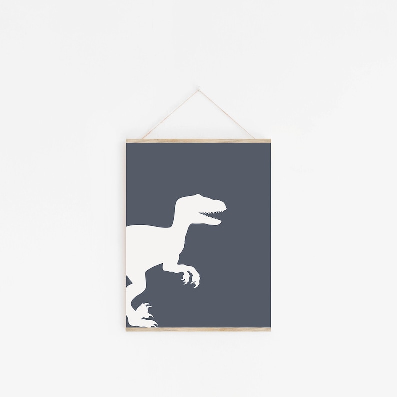 Dinosaur Printable Set of 6 Dinosaur Nursery Decor Dinosaur Etsy