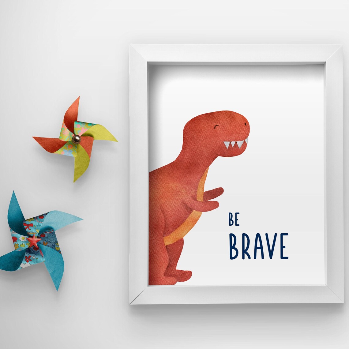 Set of 6 Dinosaur Nursery Print Baby Room Wall Art Dino | Etsy
