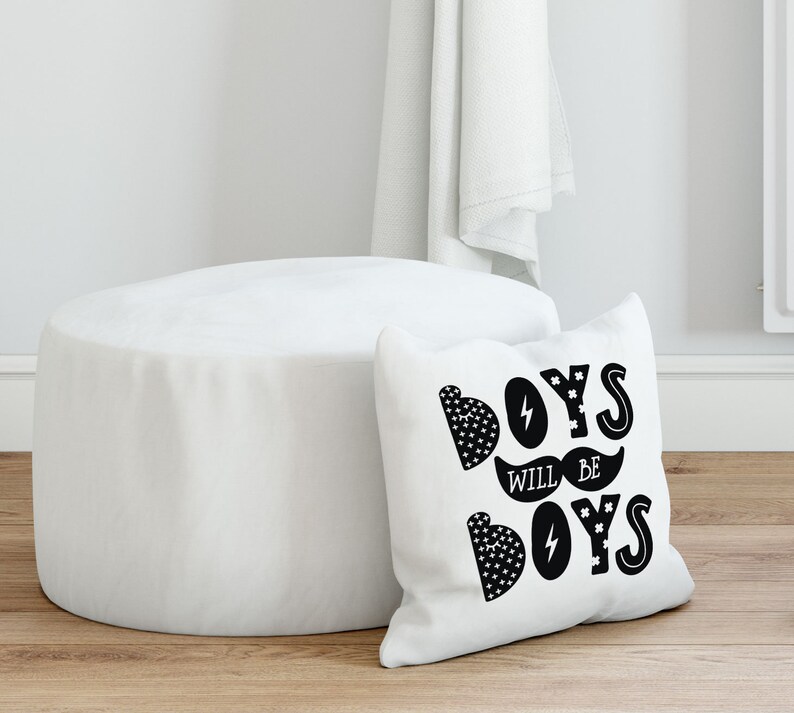 Monochrome bedroom Nursery decor boy Throw pillow cover Toddler pillow Kids room decor Baby boy