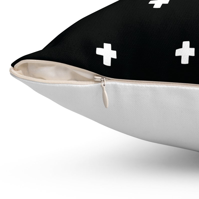 Kid throw pillow Black and white pillow Toddler pillowcase Nursery decor boy Monochrome nursery