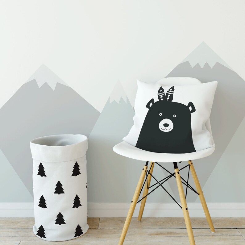Black bear decor Nursery boy decor Bear nursery decor Etsy