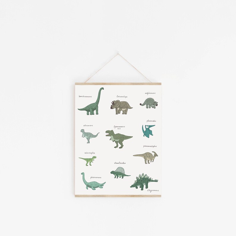 Dinosaur Bundle Dinosaur Set of 9 Dinosaur Wall Art Etsy