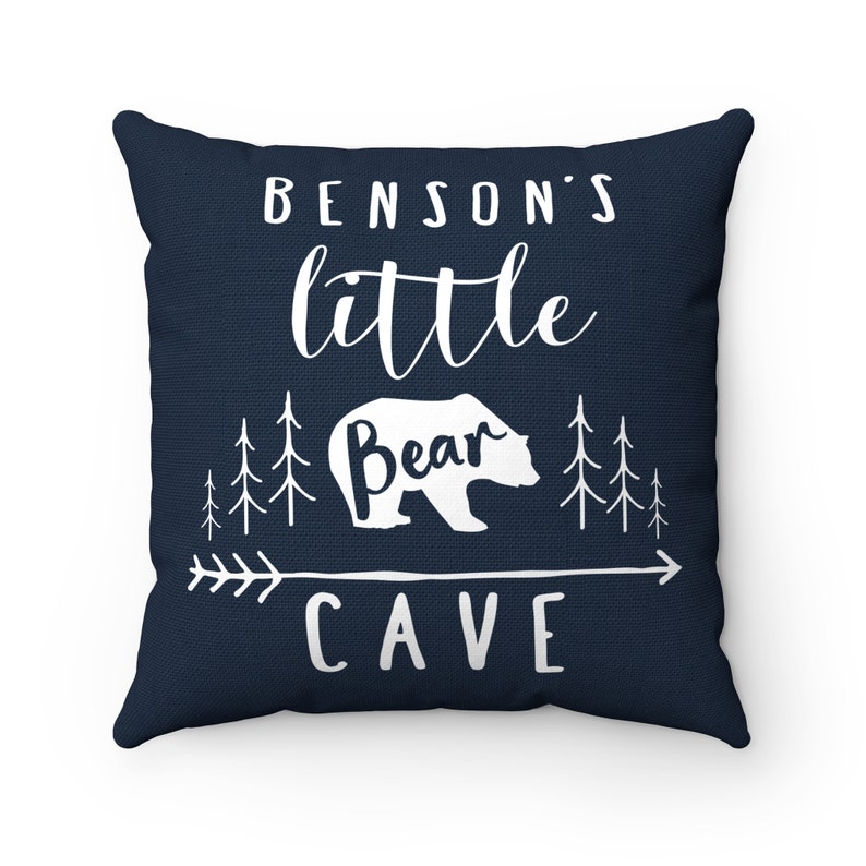 Baby Boy Gift Little Bear Cave Personalized Pillowcase Baby Etsy