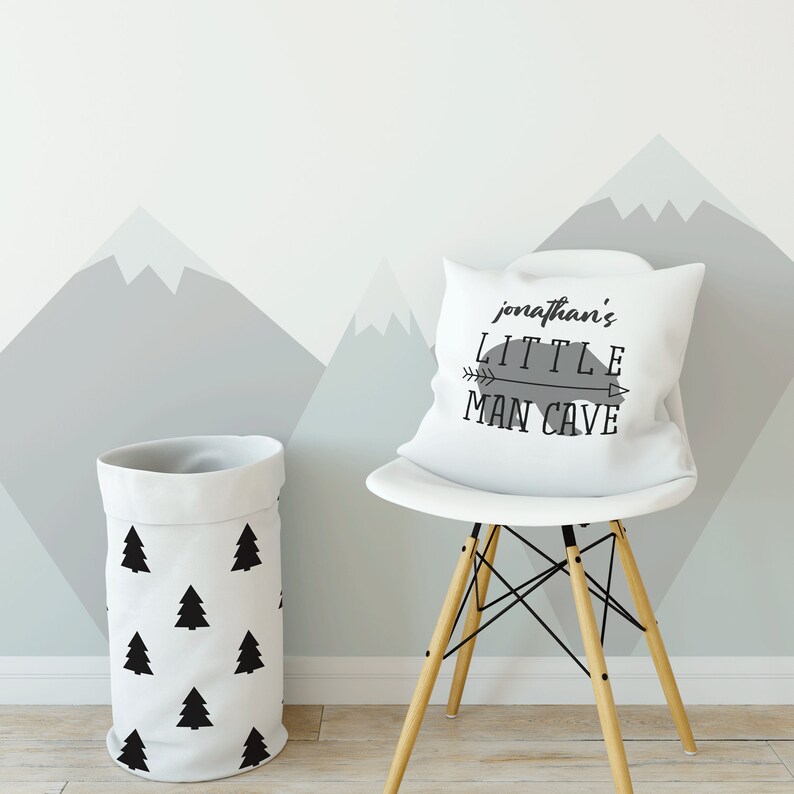 Little man cave Nursery pillow boy Baby Little man cave Nursery pillow boy Baby